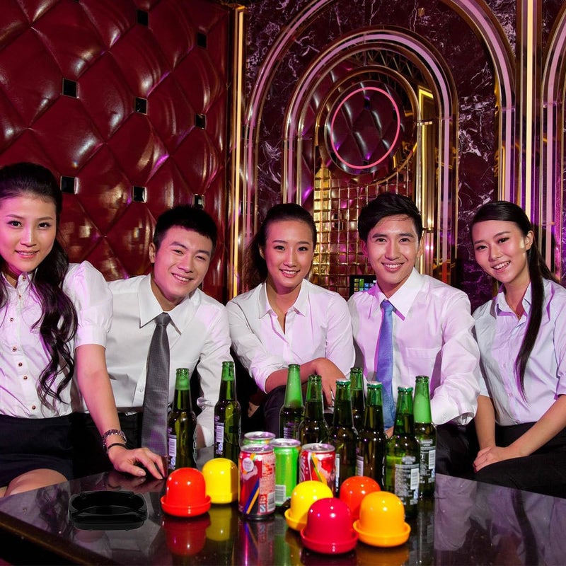 صينية سجائر سوداء مربعة من البورسلين للتدخين في الداخل والخارج - Image 5