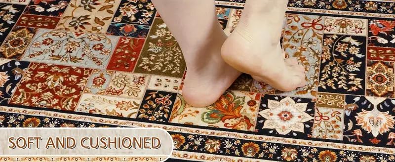 ZUBAT ZUBAT 3 Pcs Kitchen Mats Waterproof Memory Foam Kitchen Rugs Standing Desk Mat Floor Mats Comfort Runner Rug Carpets for Kitchen FloorSet of 1  - Image 4