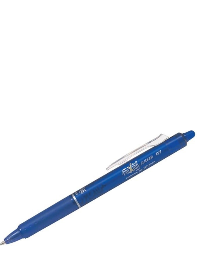 PILOT Pilot 6-Piece Erasable Frixion Clicker 0.7mm Refillable Rollerball Blue 