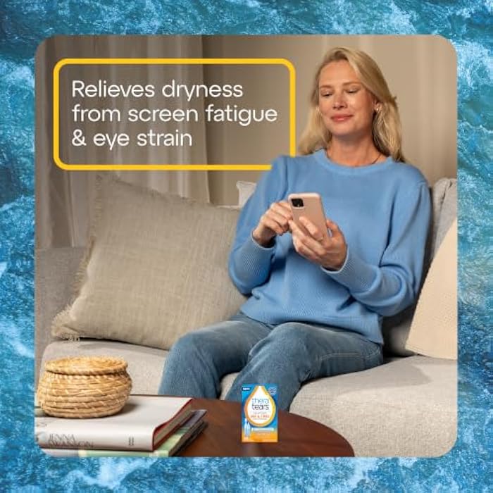TheraTears Dry & Tired Preservative-Free Eye Drops for Dry Eye Relief and Daily Eye Care, 30 Single-Use Vials - Image 4