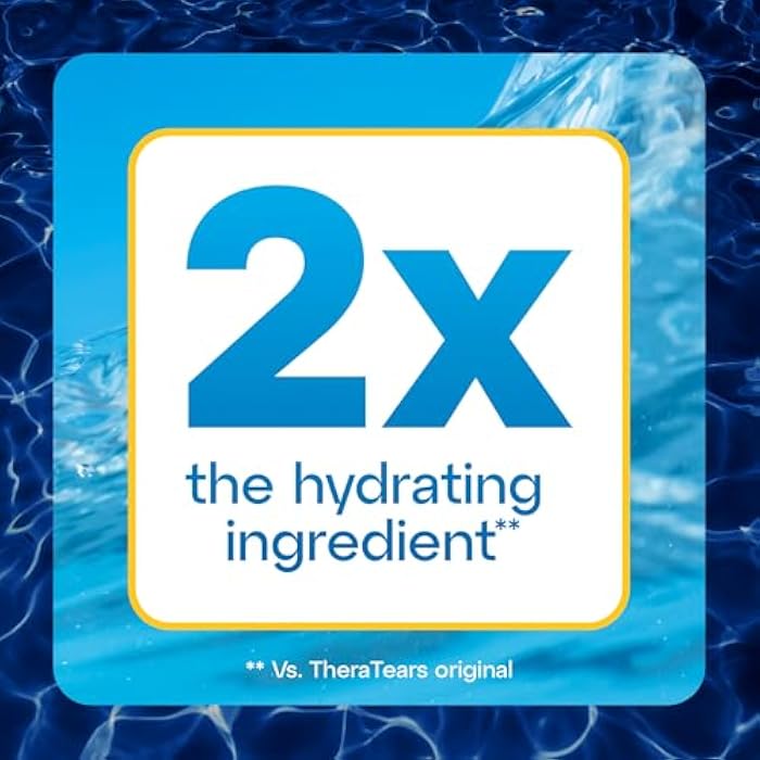 TheraTears Dry & Tired Preservative-Free Eye Drops for Dry Eye Relief and Daily Eye Care, 30 Single-Use Vials - Image 2
