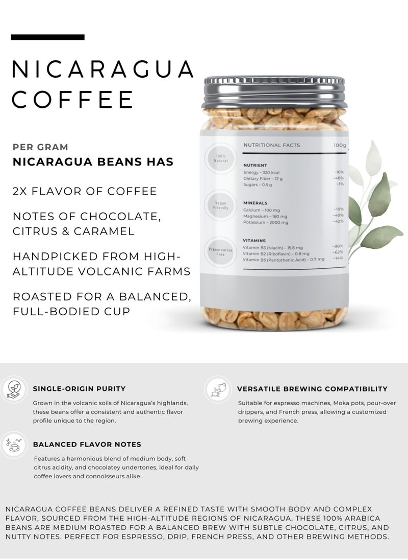 Awafi Mill Nicaragua Coffee Beans | 100% Arabica | Single-Origin Whole Beans with Smooth & Balanced Flavor  - Image 2