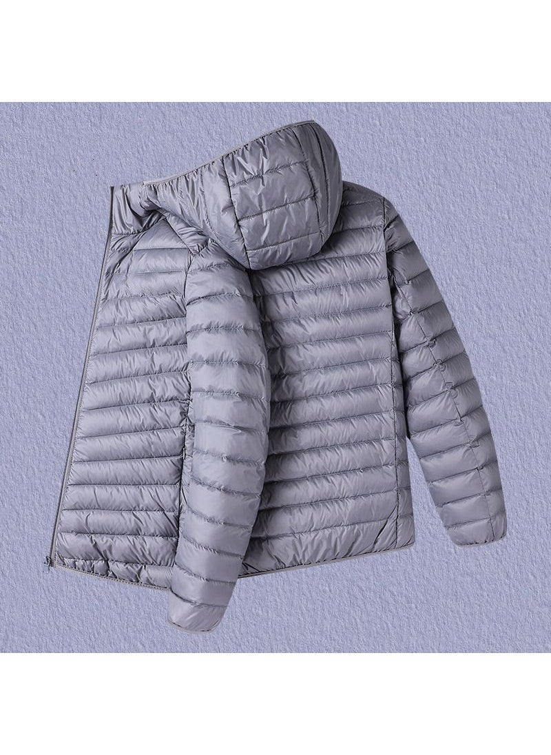 Generic - Slim Winter Jacket for Men Trendy Weatherproof Coat Grey Hood [Special Sale for 1 Day]] - Image 1