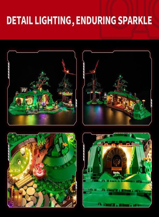 BRIKSMAX 2.0 Light Kit for Lego Lord of The Rings The Shire -Innovative Led Lighting Compatible with Lego Icons 10354 Bag End- Not Included Lego Set - Image 3