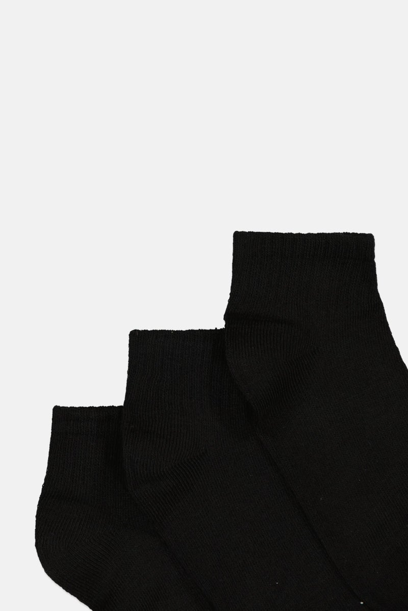 K-SWISS Kids Girl 20 Pairs Solid Quaters Socks, Black - Image 2