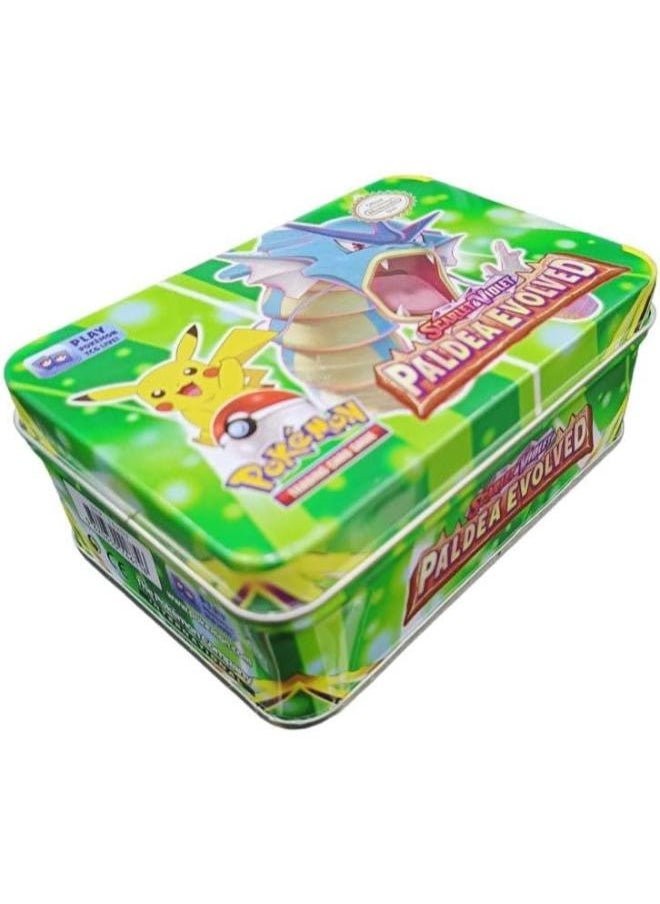 Generic Pokemonn Trading Card Game Pokemonn Metal Box All Rare Series Set Of 40 Cards - 37 Normal Cards And 3 Special Cards  - Image 1