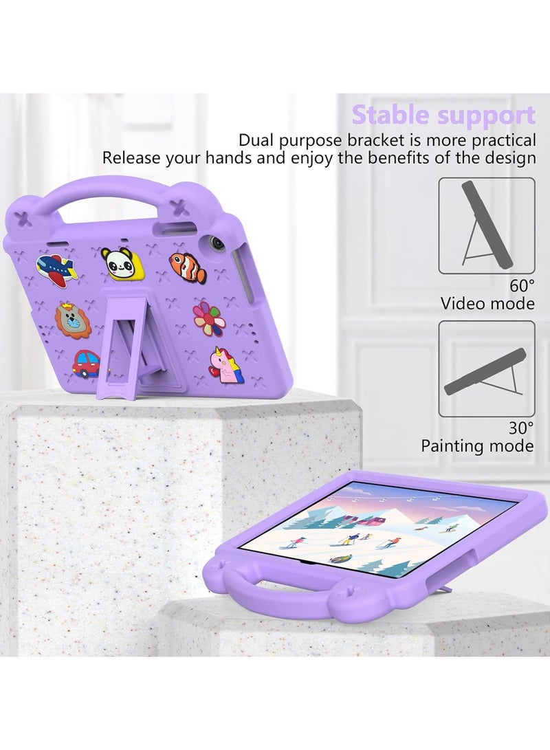 VKL Case Compatible with Honor Pad X8 10.1" 2022 /Honor Pad X8 Lite/Huawei MatePad SE 10.1" 2022/MatePad T10s 10.1"/MatePad T10 9.7"/Enjoy Tablet 2 10.1", Handle/Shoulder Strap, Light Purple - Image 4