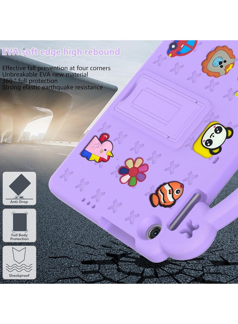 VKL Case Compatible with Honor Pad X8 10.1" 2022 /Honor Pad X8 Lite/Huawei MatePad SE 10.1" 2022/MatePad T10s 10.1"/MatePad T10 9.7"/Enjoy Tablet 2 10.1", Handle/Shoulder Strap, Light Purple - Image 5
