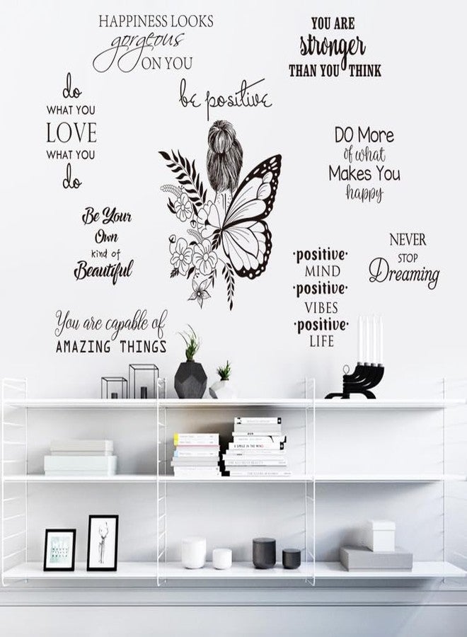 Datesno Inspirational Wall Decals Peel and Stick Vinyl Quotes Wall Decor Motivational Positive Saying Wall Art for Living Room Bedroom Office Bathroom Home Decor Stickers Decor - Image 3