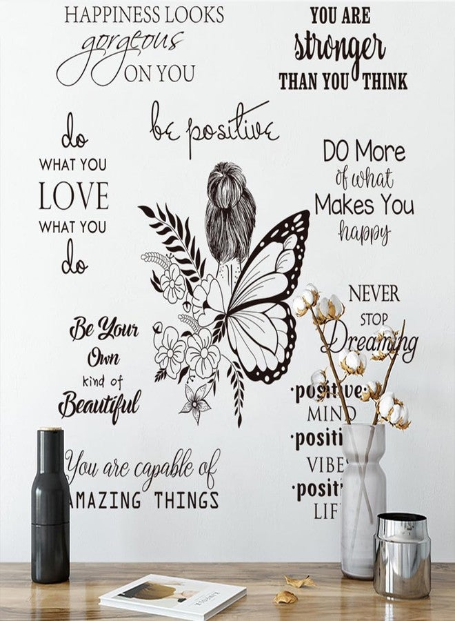 Datesno Inspirational Wall Decals Peel and Stick Vinyl Quotes Wall Decor Motivational Positive Saying Wall Art for Living Room Bedroom Office Bathroom Home Decor Stickers Decor - Image 2