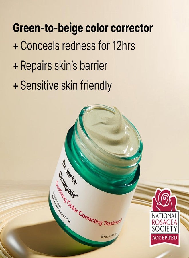 Dr.Jart+ علاج تصحيح اللون المهدئ من د.جارت+ سيكابير SPF 30 مع مستخلصات السنتيلا الآسيوية | كريم تصحيح اللون | علاج الوردية | العناية بالبشرة الكورية، 0.5 أونصة سائلة - Image 3