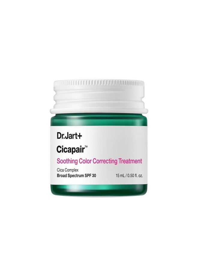 Dr.Jart+ علاج تصحيح اللون المهدئ من د.جارت+ سيكابير SPF 30 مع مستخلصات السنتيلا الآسيوية | كريم تصحيح اللون | علاج الوردية | العناية بالبشرة الكورية، 0.5 أونصة سائلة - Image 1