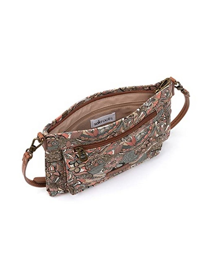 Sakroots Camden Small Crossbody In Cotton Uncoated Canvas Sienna Spirit Desert - Image 3
