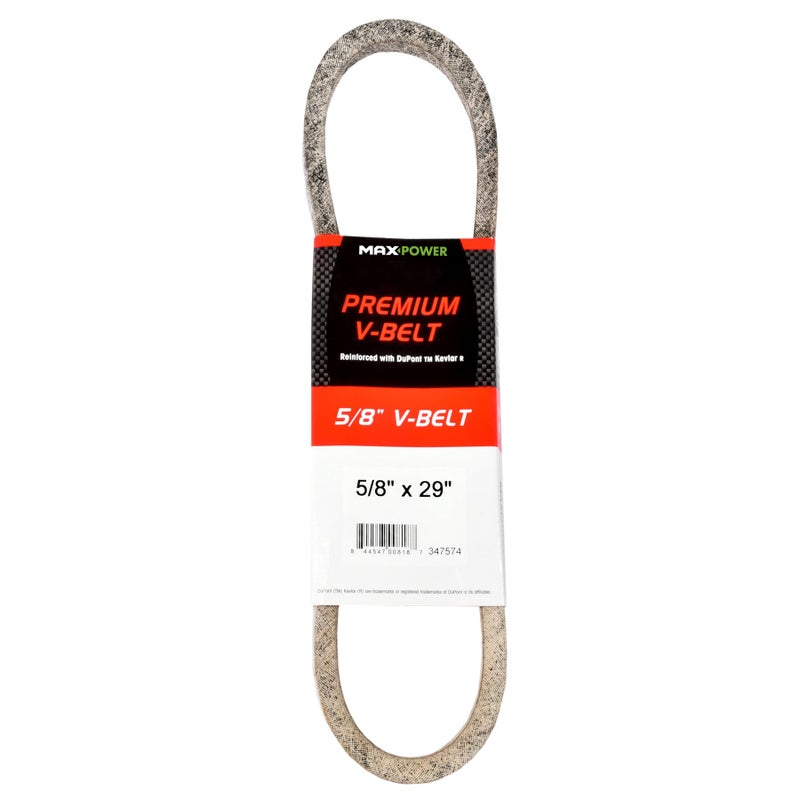 Maxpower 347574 Premium Belt Reinforced with Kevlar Fiber Cords 58 x 29