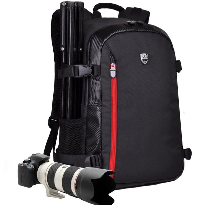 YUHAN Oxford Large Capacity Multi-function Waterproof Anti-shock SLR/DSLR Gadget Camera Bag Professional Gear Photography Travel Backpack Rucksack - Image 1
