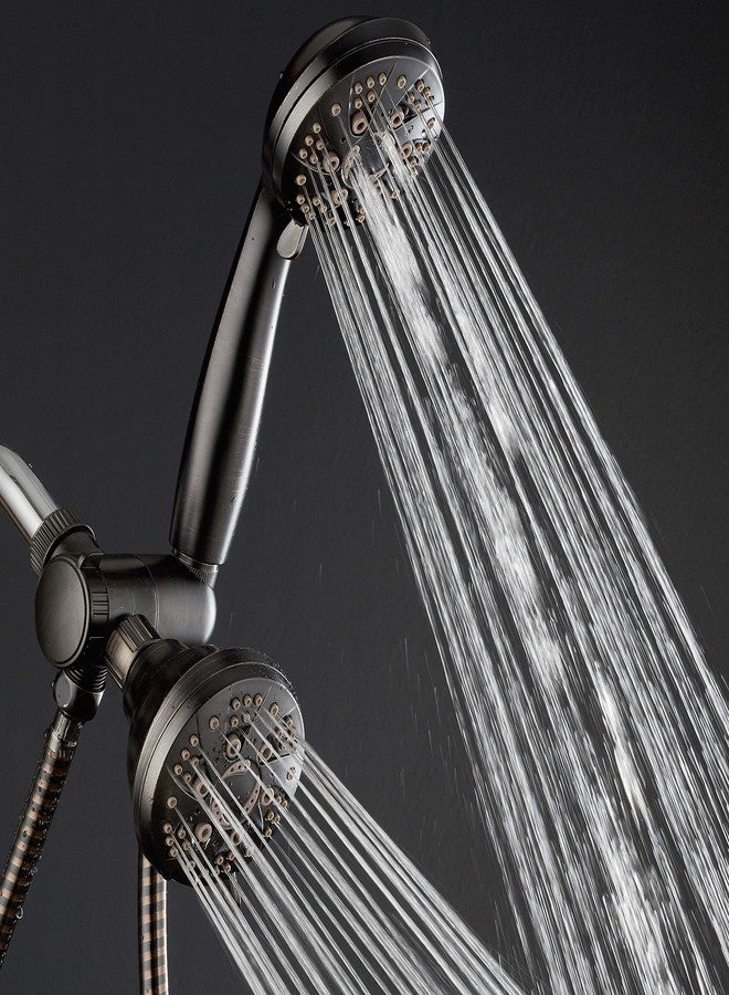 AquaDance Oil Rubbed Bronze High Pressure 3-Way 48-Setting Rain/Handheld Shower Head Combo - Angle Adjustable, Anti-Clog Jets, Tool-Free Installation-USA Standard Certified/Top U.S. Brand - Image 2