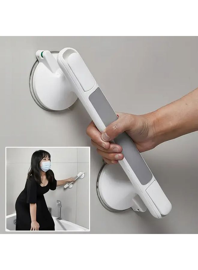 Heavy Duty Elderly Safety Grab Bar No Drill Installation Anti Slip Suction Cup Bathroom Bedside Rail 1pc - Image 1