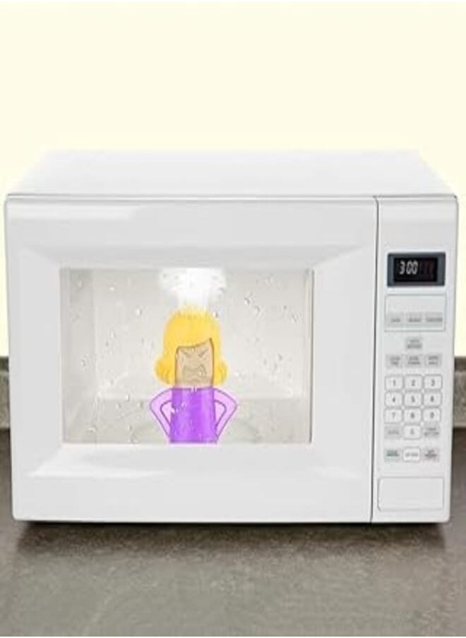 Generic Angry Mom Microwave Cleaner, Easy Steam Cleaning with Vinegar and Water in Minutes, Microwave Oven Steam Cleaner for Home, Kitchen, Office (Purple) 