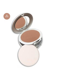 RADIANT PROFESSIONAL MAKE UP / HELLENICA Radiant Professional Face Powder Photo Ageing Protection SPF 30 Advanced Compact Powder UVA & UVB Protection Long Lasting, Sweat-Proof Matte Press Powder Oil Control & Anti-aging Action (Sand)  - Image 4