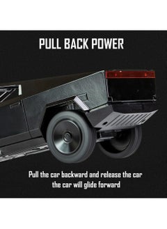 CHE ZHI 1:32 Tesla Cybertruck Pickup Trailer Alloy Car Model Diecasts Metal Off-Road Vehicles Truck Model Sound and Light Kids Toys Gift  - Image 4