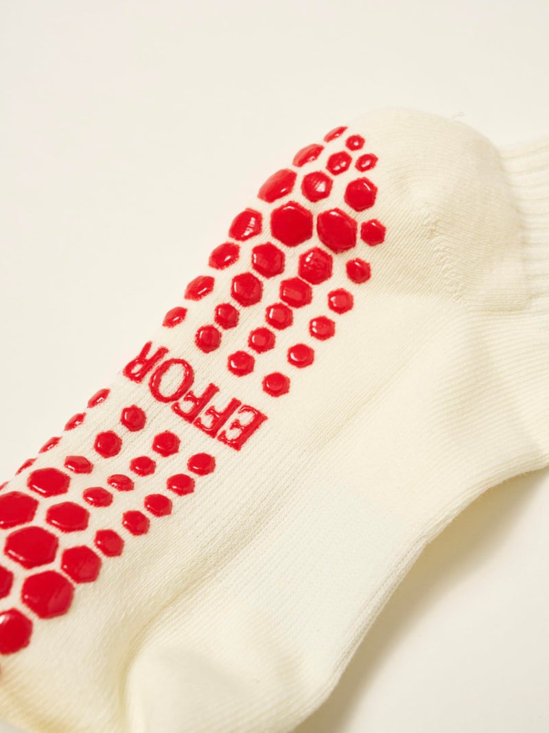 Shapes Studio Half Calf Grip Socks, Cute Fruit Pilates Socks, Ruffle Socks, Non-Slip for Barre Yoga (US, Numeric, 5, 10, Regular, Regular, Strawberry, Effortless Club) - Image 5