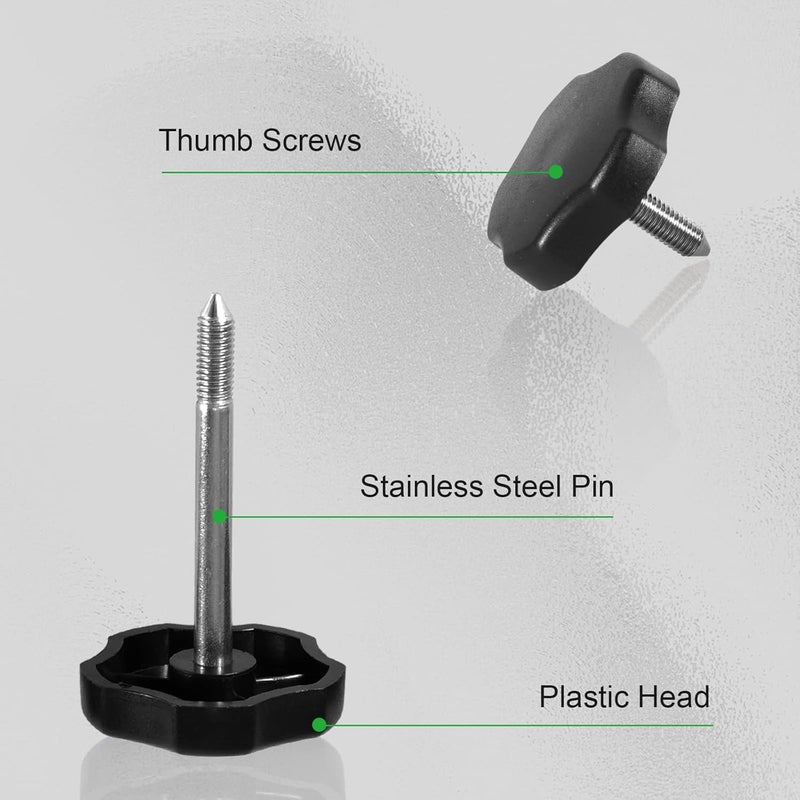 Htostar Racing 6 PCS Soft Top Knob Screws for Jeep Wrangler JK - Image 2