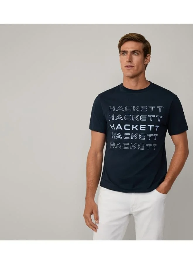 Monotype Printed Crew Neck T-Shirt
