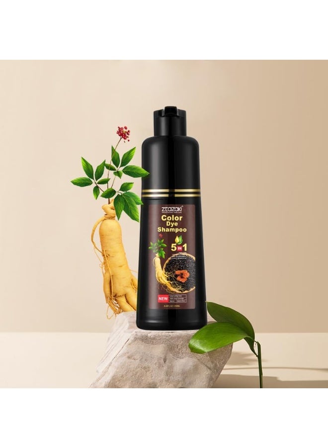 ZTAZAKI Professional 5-in-1 Hair Care Shampoo Dark brown - Image 3