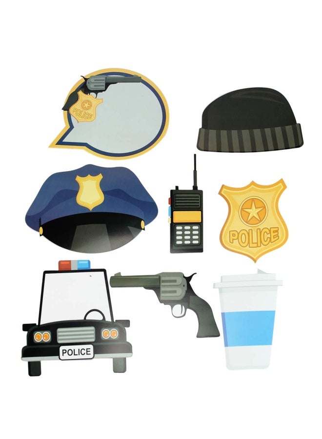 BinaryABC Cops Robbers Police Photo Booth Props Police Party Supplies21Pcs - Image 3
