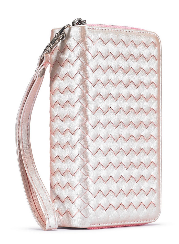 CATANES (for iPhone 12 Mini) Wallet Case Leather Cover, ID Credit Holder Folio Flip Wallet case with Embroidery Unique Design / White - Image 4