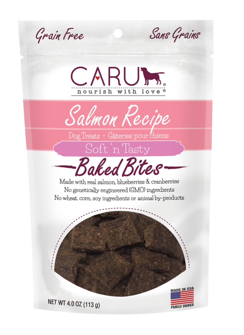 CARU - Soft N’ Tasty Baked Bites Salmon Recipe For Dog 113Gm - Image 1