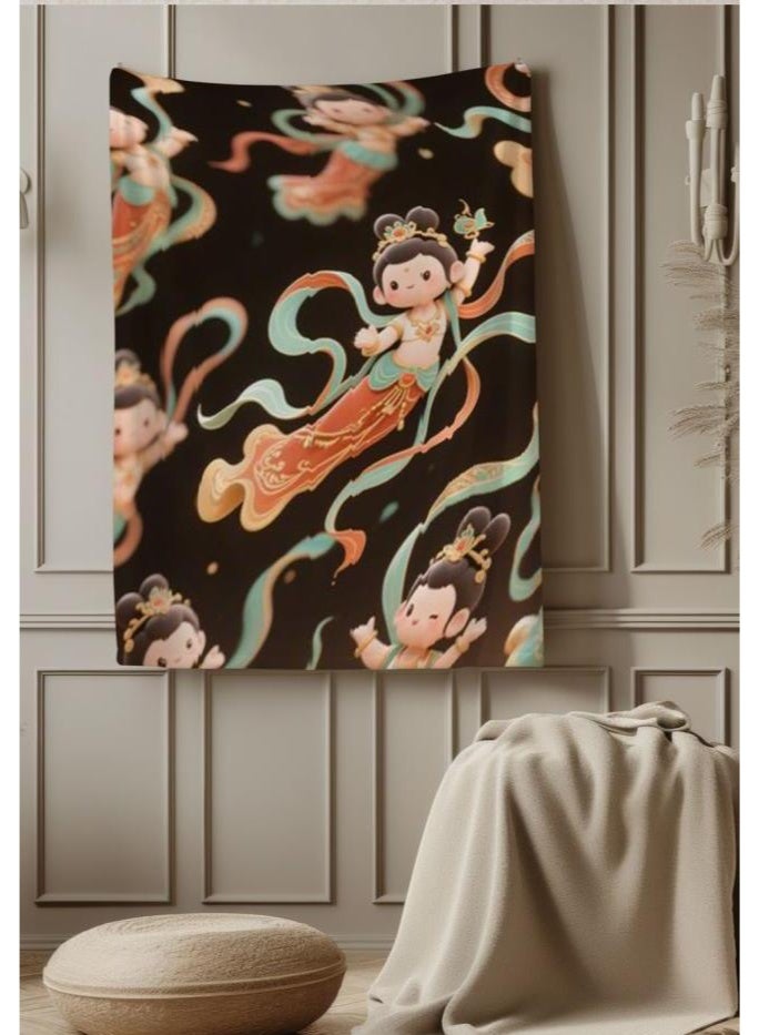 عام بطانية رقيقة من الفانيلا الكرتونية للأطفال والرضع (دافئة ومريحة، ومناسبة للنوم والألعاب) 70 سم * 100 سم - Image 1