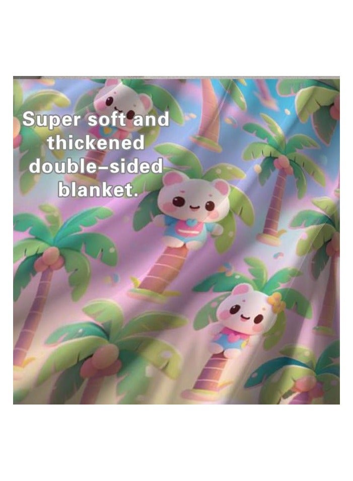 general Flannel thin blanket (warm and comfortable, suitable for sleep, gaming, dust removal and sandproof) 150cm*200cm - 303 - Image 1