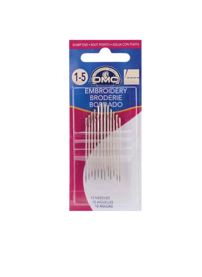 DMC - DMC Embroidery Hand Needles size 1/5 12pkg - Image 1