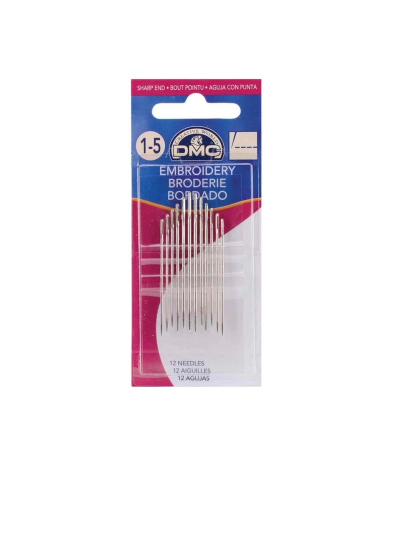 DMC - DMC Embroidery Hand Needles size 1/5 12pkg - Image 1