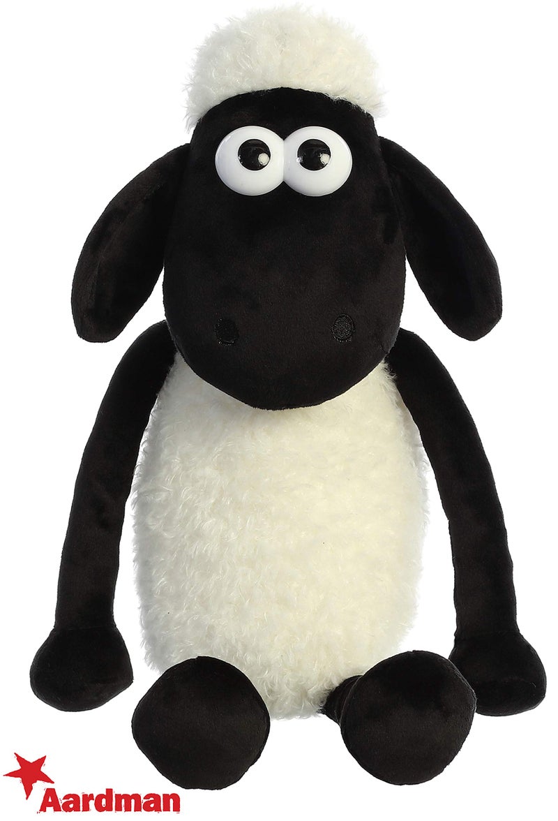 AuroraÂ® Playful Shaun The SheepÂ® Stuffed Animal - Endless Fun - Farmyard Exploration - White 17 Inches - Image 2
