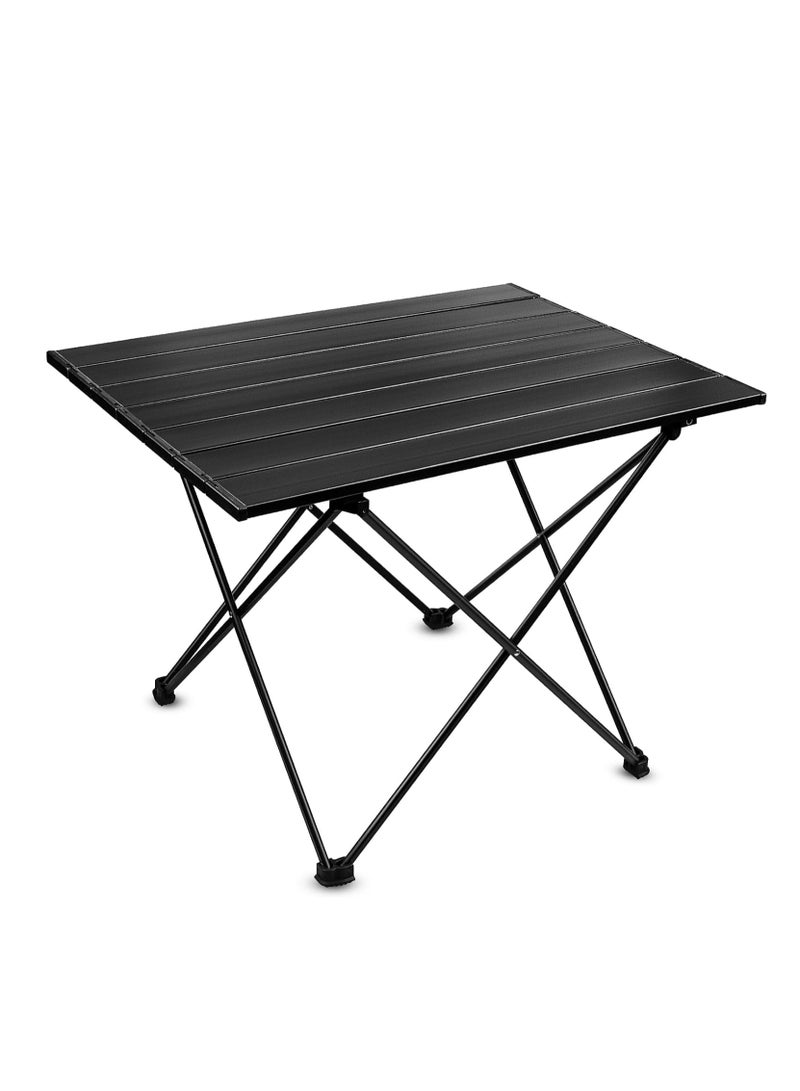 Generic Portable Camping Table Ultralight Aluminum Camp Table Folding Beach Table for Camping Hiking Backpacking Outdoor Picnic68*47*46cm - Image 1