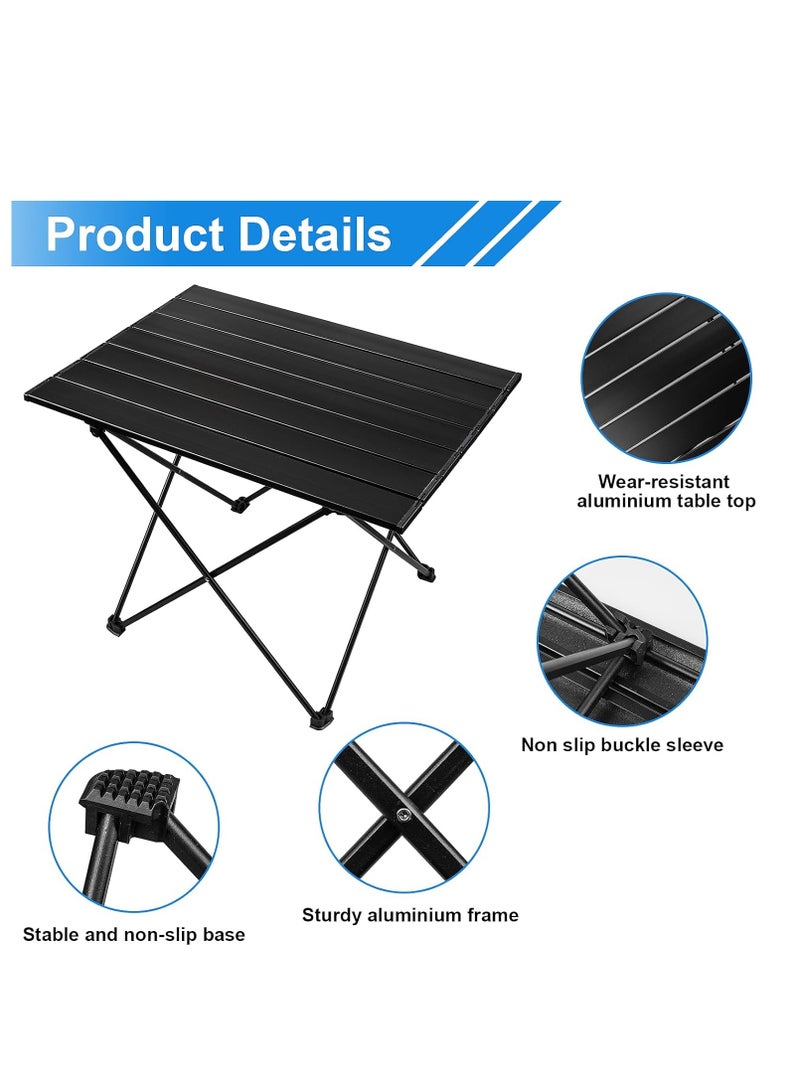 Generic Portable Camping Table Ultralight Aluminum Camp Table Folding Beach Table for Camping Hiking Backpacking Outdoor Picnic68*47*46cm - Image 2