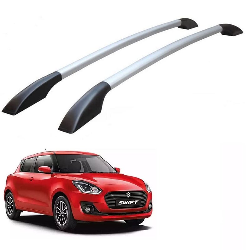SPREADX Car Non-Drilling Metal Roof Rail Set Suitable for Maruti Suzuki Swift Type-4 - Image 1