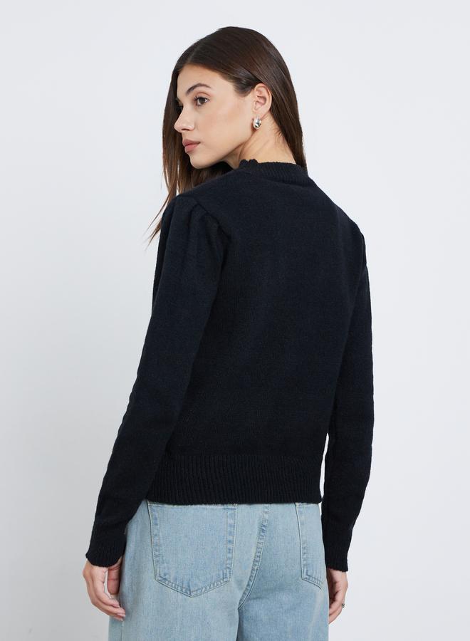 ستايلي بلوزة محبوكة بأكمام طويلة - Image 5