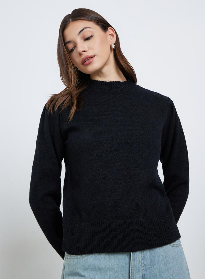 ستايلي بلوزة محبوكة بأكمام طويلة - Image 3