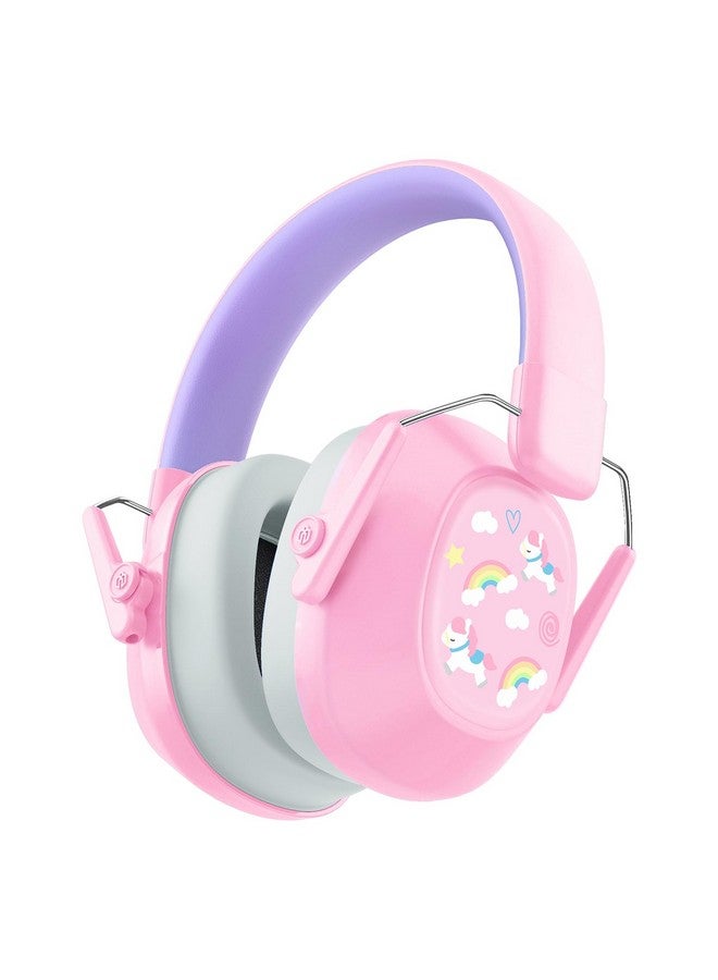 iClever Noise Cancelling Headphones for Kids, SNR 29dB Safety Noise Reduction Ear Muffs for Autism Sensory &Concentration Aid, Ear Hearing Protection for Fireworks/Event/Monster Truck, Rainbow Pony