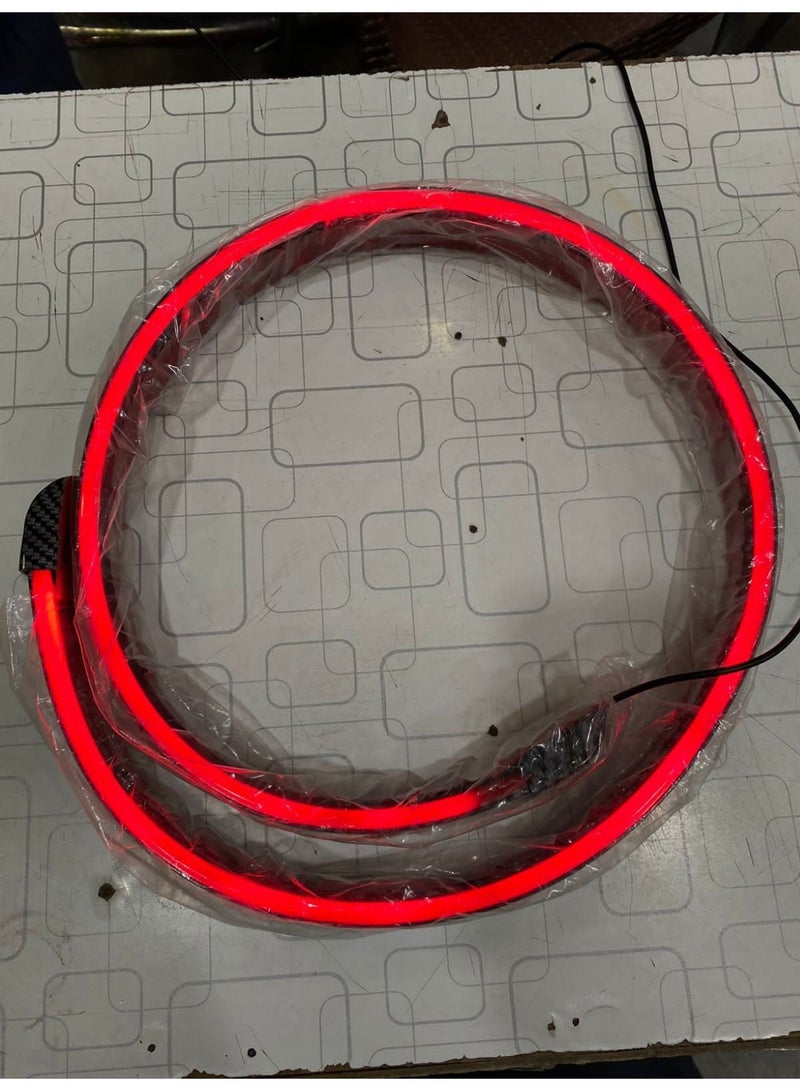 Carbon Fiber LED Trunk Lip Spoiler with Brake Light, Universal Fit - Image 3