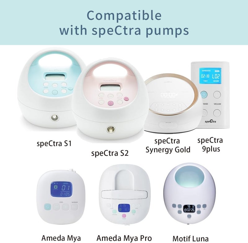 Bluejw 24mm Flange and Duckbill Valve Compatible with Spectra S1 S2 9 Plus Breastpump Replacement to Spectra Pump Parts, Not Original, Replace Spectra Accessories. - Image 5