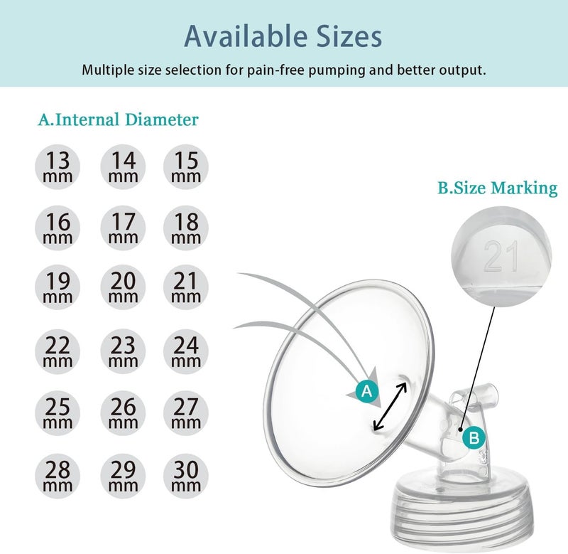 Bluejw 24mm Flange and Duckbill Valve Compatible with Spectra S1 S2 9 Plus Breastpump Replacement to Spectra Pump Parts, Not Original, Replace Spectra Accessories. - Image 2