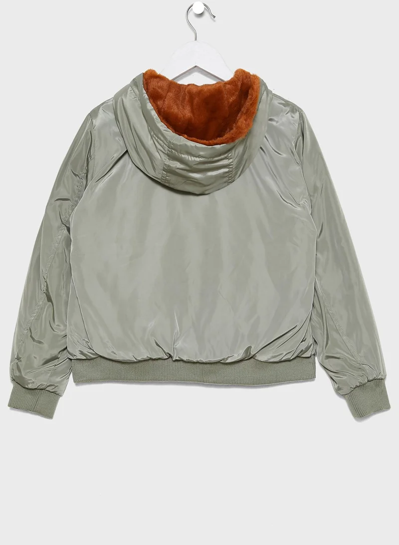 Cotton On Youth Reversible Bomber Jacket