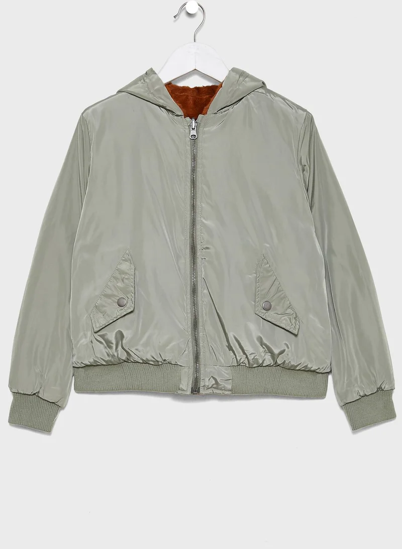 Cotton On Youth Reversible Bomber Jacket