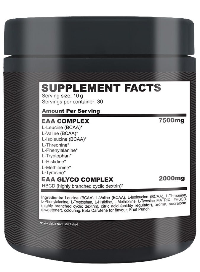 ايد بلس عصير فواكه EAA، ٣٠٠ غرام | مُركّب EAA ٧٥٠٠ ملغ | مع مُركّب BCAA والجليكوز | دعم الطاقة والقدرة على التحمل والتعافي - Image 2