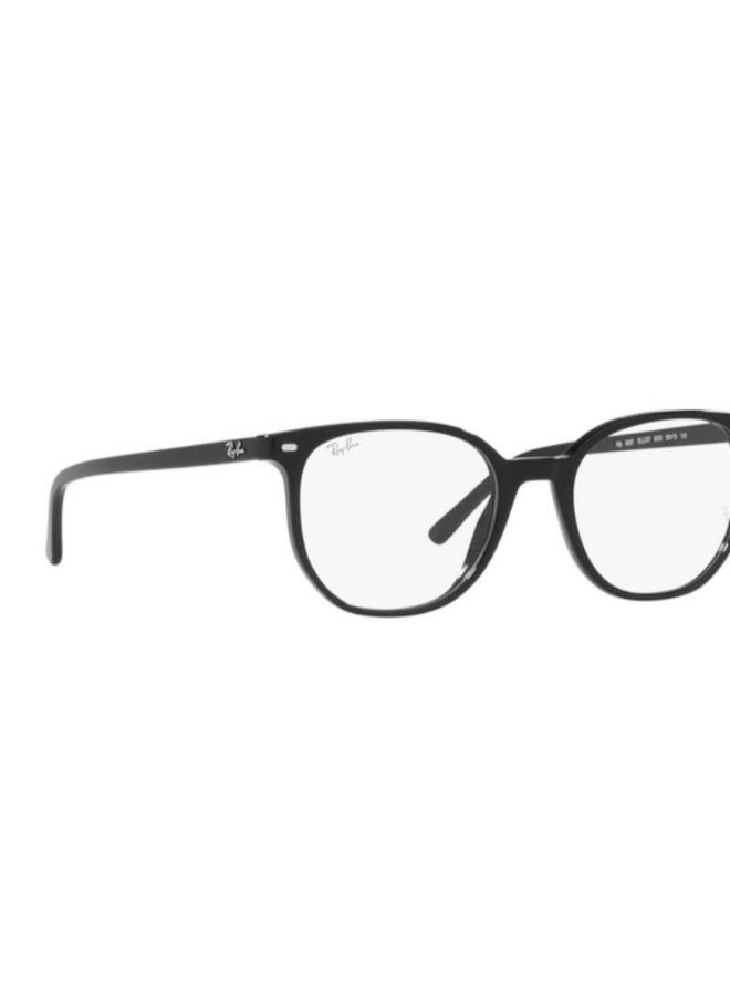 Ray-Ban Unisex Unisex Round Shape Plastic Eyeglass Frames 2000 - Lens Size: 48 Mm - Black - Image 3