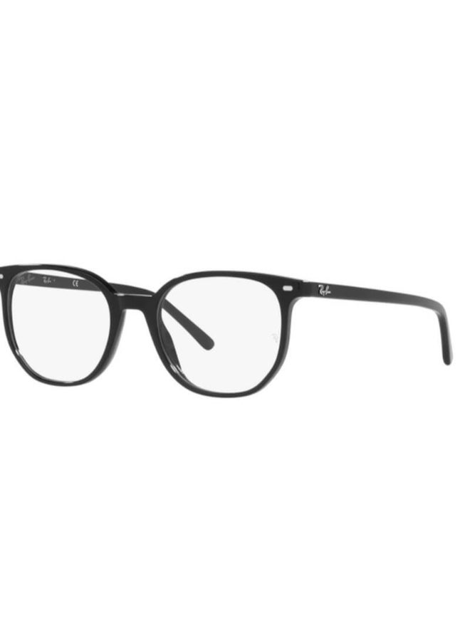 Ray-Ban Unisex Unisex Round Shape Plastic Eyeglass Frames 2000 - Lens Size: 48 Mm - Black - Image 2